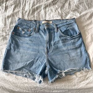 Stradivarius Light Blue Jean Shorts